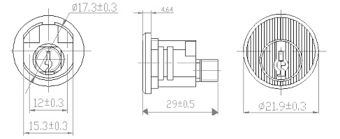 Offset Pin Tumbler Mail Box Lock