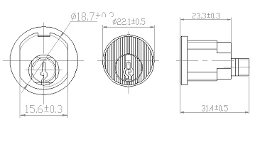 Aluminum Face Mailbox Lock