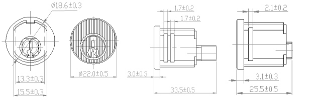 Mailbox Lock NA14 Keyway Threaded Body